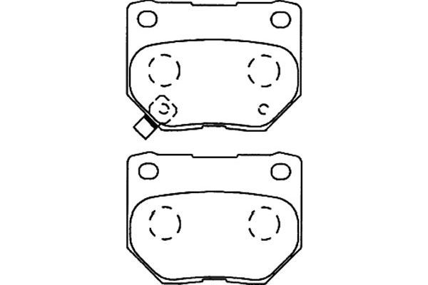 KAVO PARTS stabdžių trinkelių rinkinys, diskinis stabdys BP-8015